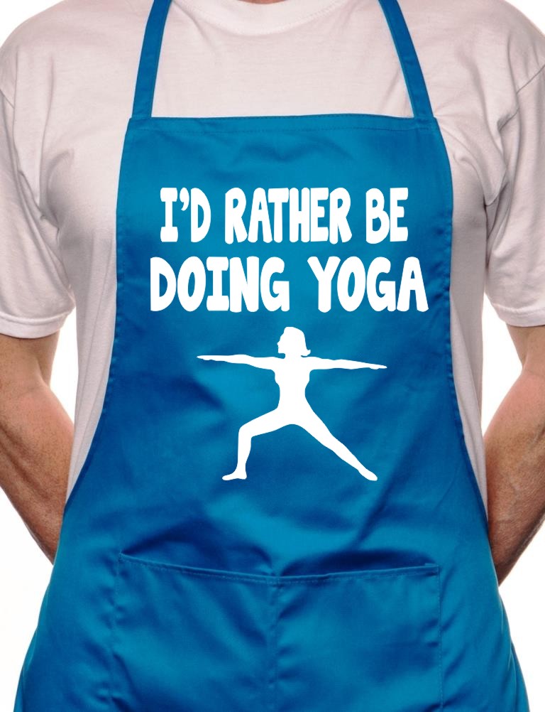 I'd Rather Be Doing Yoga Workout BBQ Cooking Apron