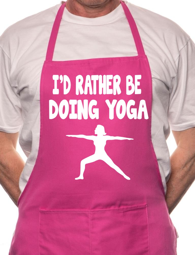 I'd Rather Be Doing Yoga Workout BBQ Cooking Apron