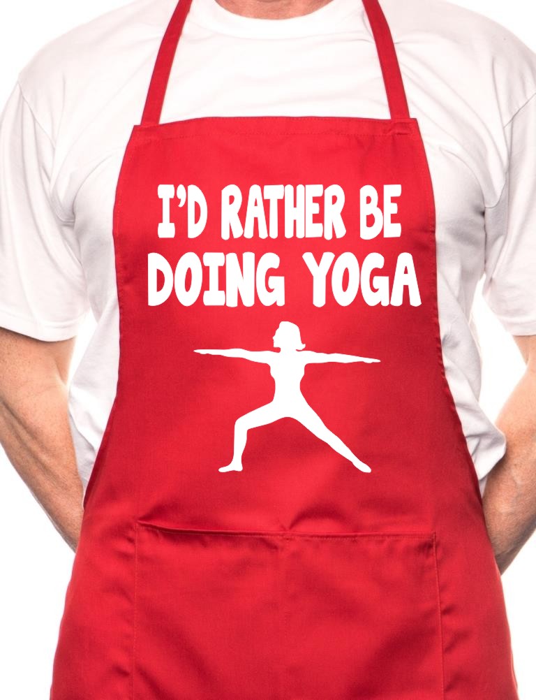 I'd Rather Be Doing Yoga Workout BBQ Cooking Apron