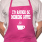 I'd Rather Be Drinking Coffee BBQ Cooking Apron