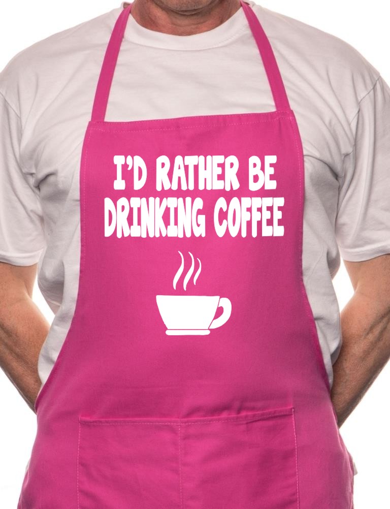 I'd Rather Be Drinking Coffee BBQ Cooking Apron