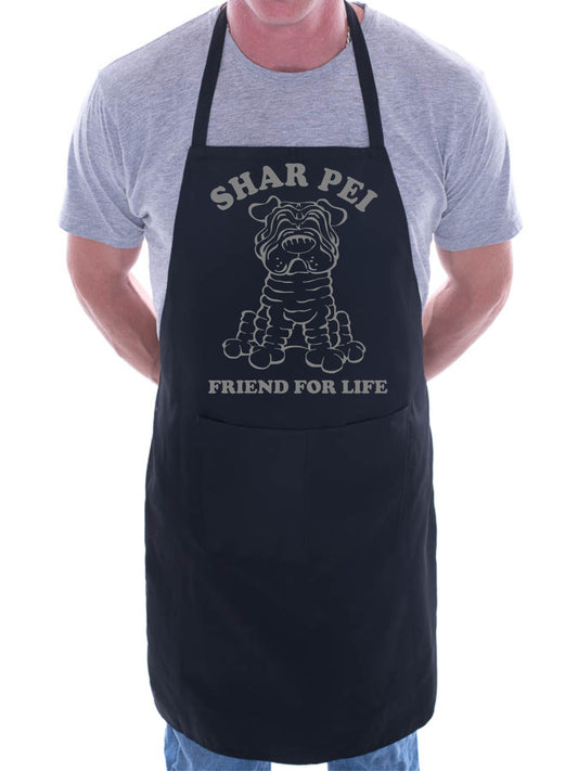 Shar Pei Dog Lovers Gift BBQ Cooking Apron