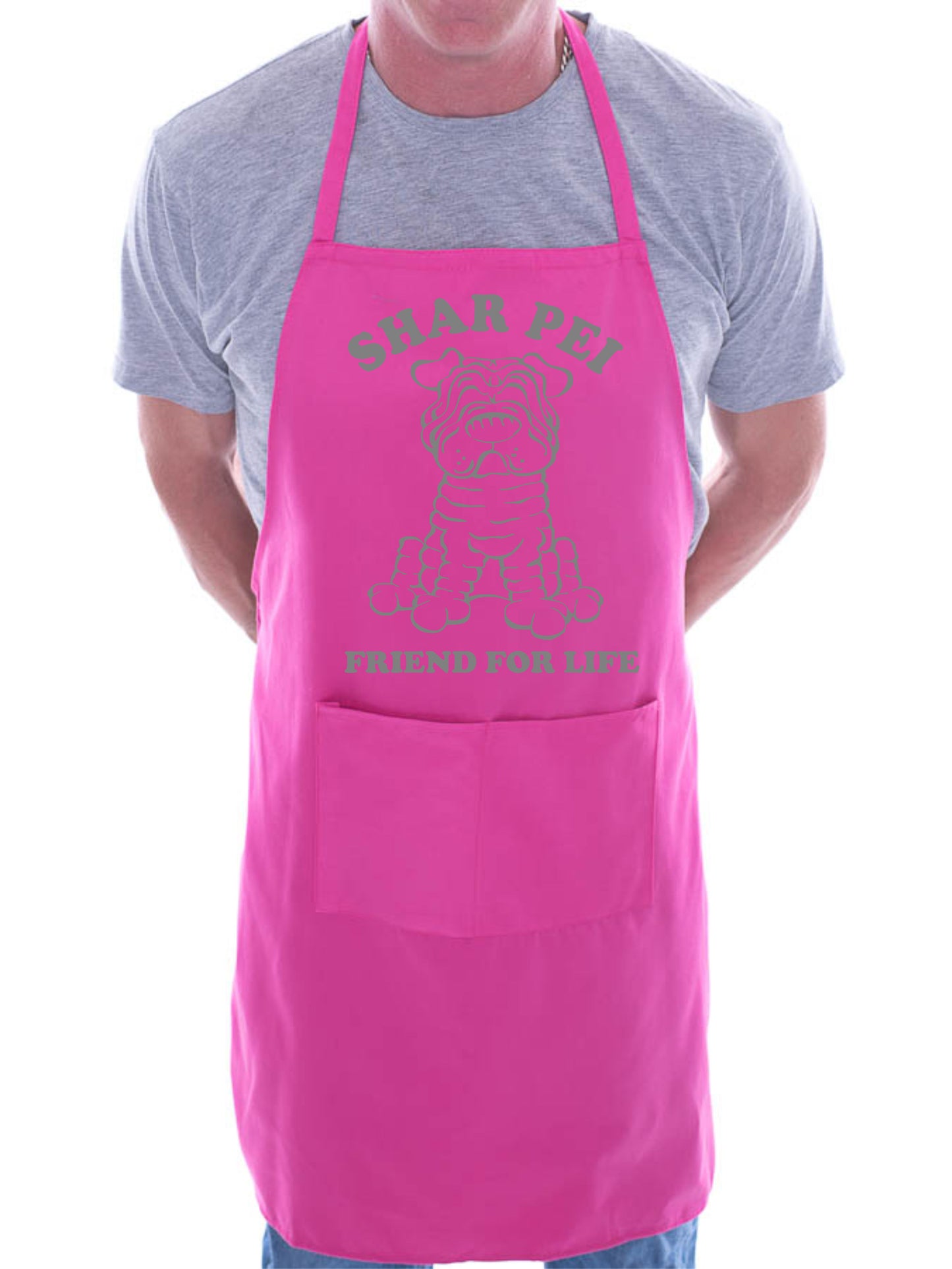 Shar Pei Dog Lovers Gift BBQ Cooking Apron