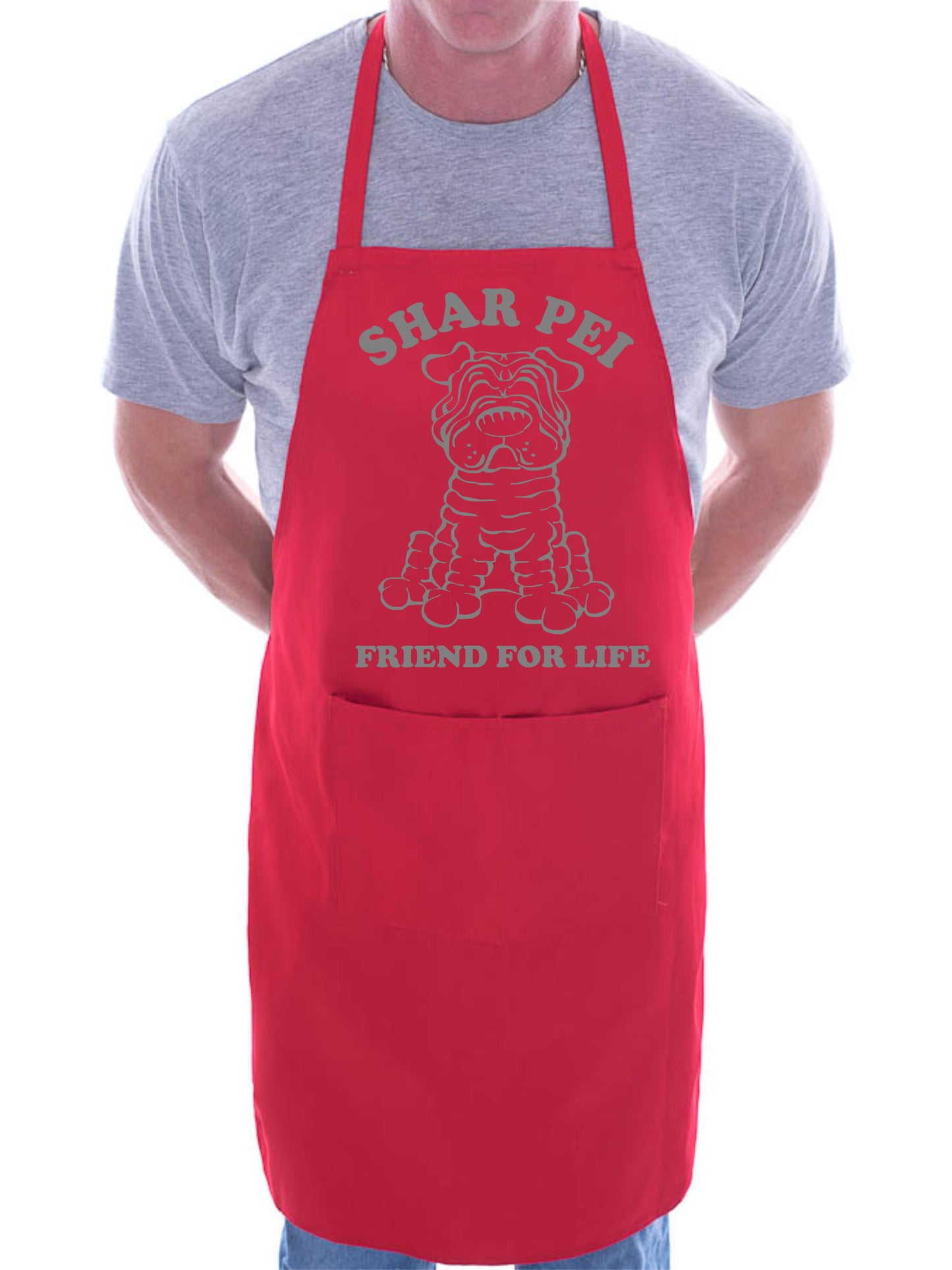 Shar Pei Dog Lovers Gift BBQ Cooking Apron