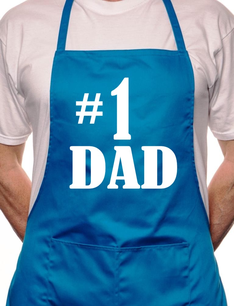 Number 1 Dad Father's Day BBQ Cooking Apron