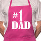 Number 1 Dad Father's Day BBQ Cooking Apron