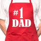 Number 1 Dad Father's Day BBQ Cooking Apron