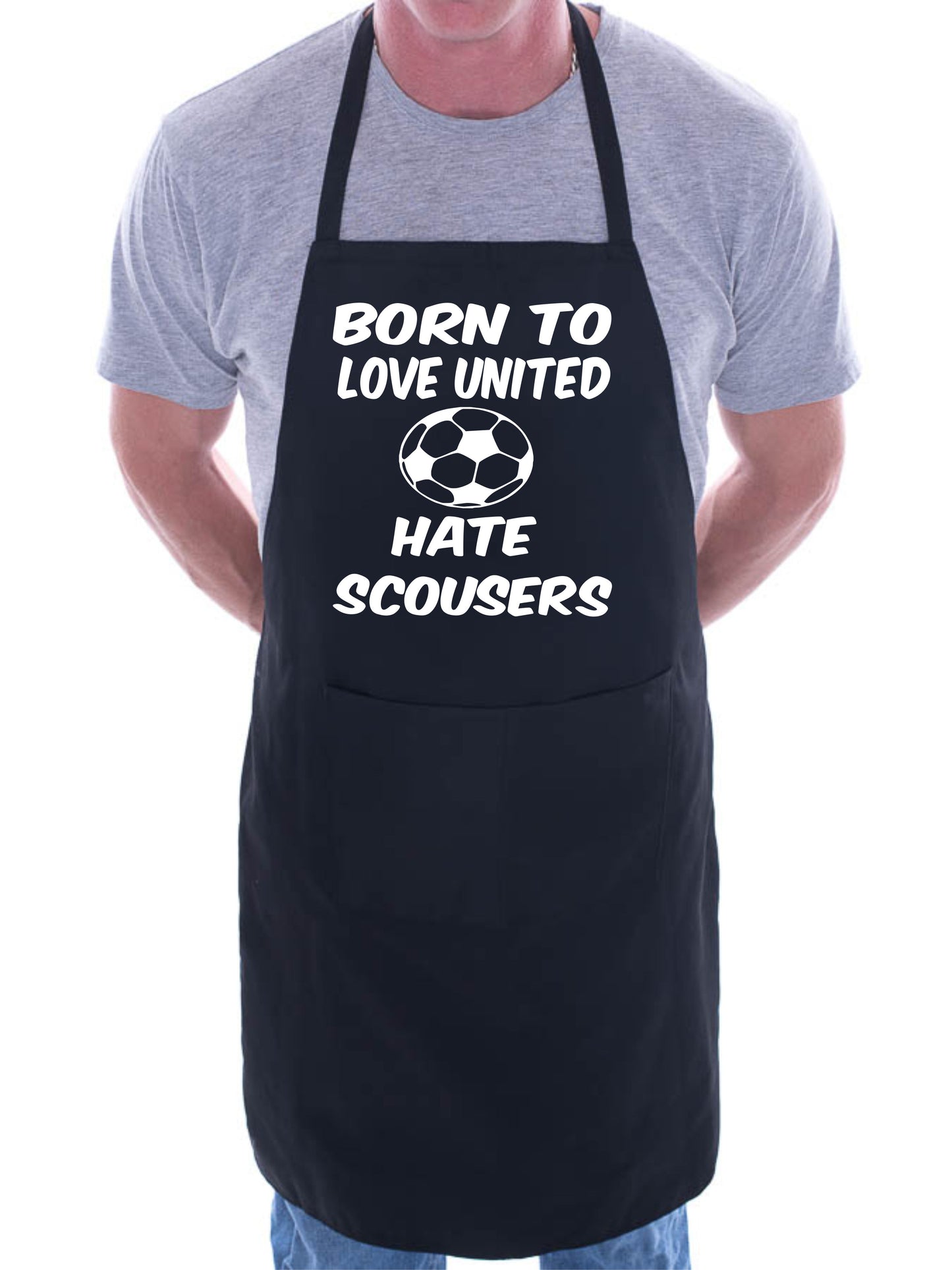 Adult Love Man Utd Hate Scousers BBQ Cooking Funny Novelty Apron