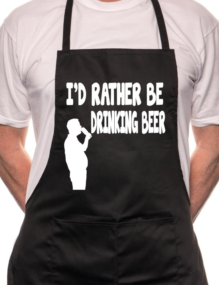 I'd Rather Be Drinking Beer BBQ Cooking Apron