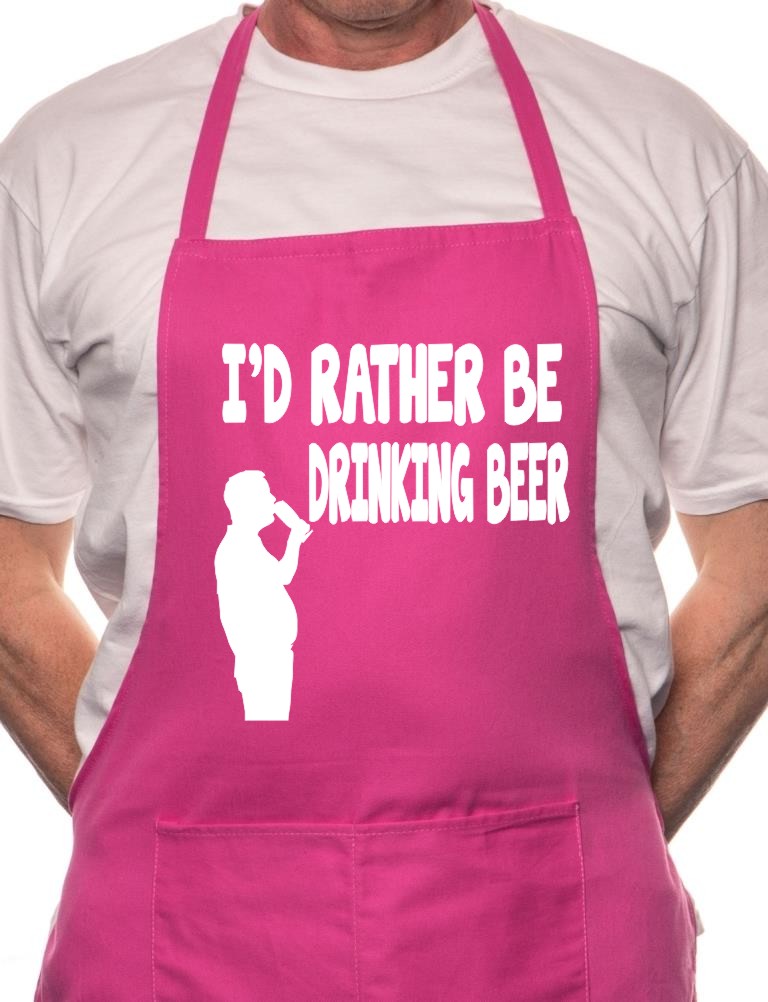 I'd Rather Be Drinking Beer BBQ Cooking Apron