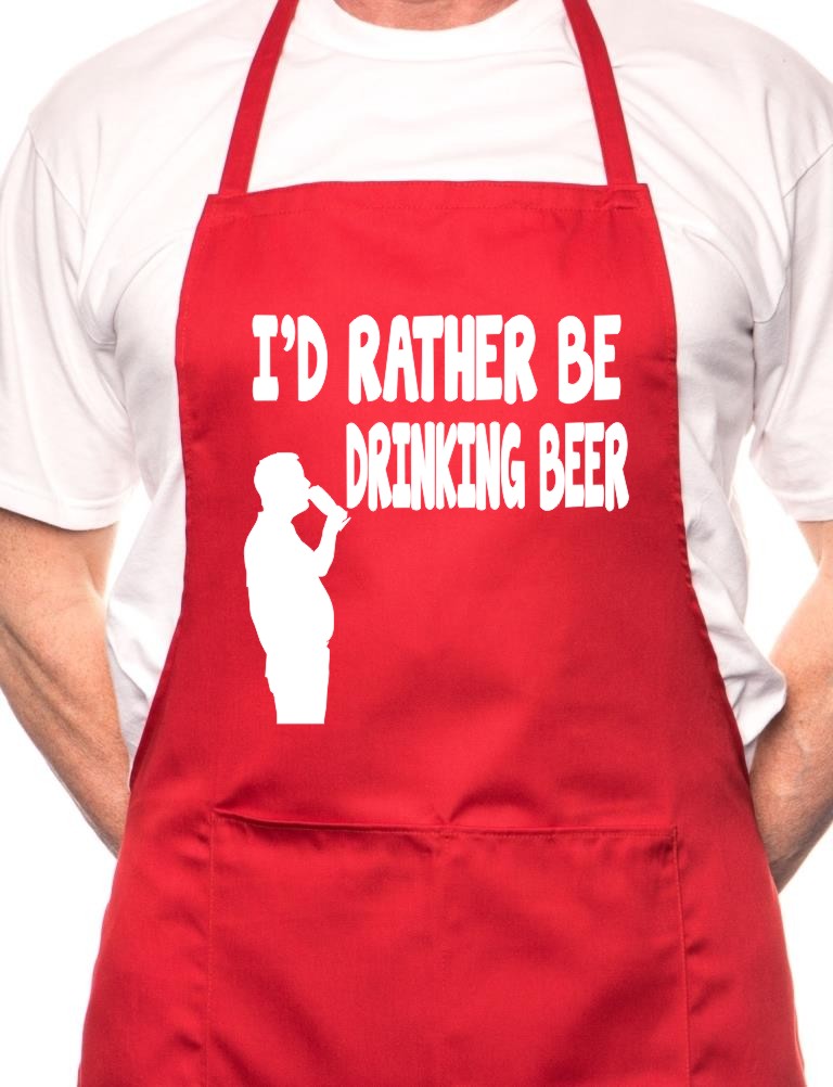 I'd Rather Be Drinking Beer BBQ Cooking Apron