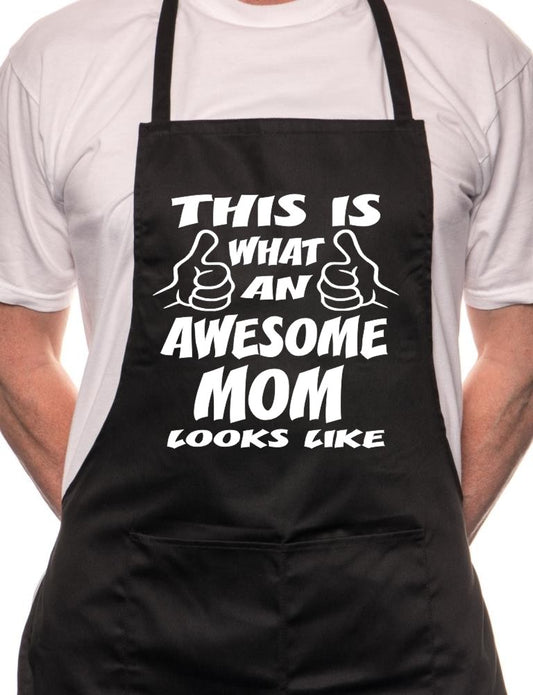 This Is What Awesome Mom BBQ Cooking Apron