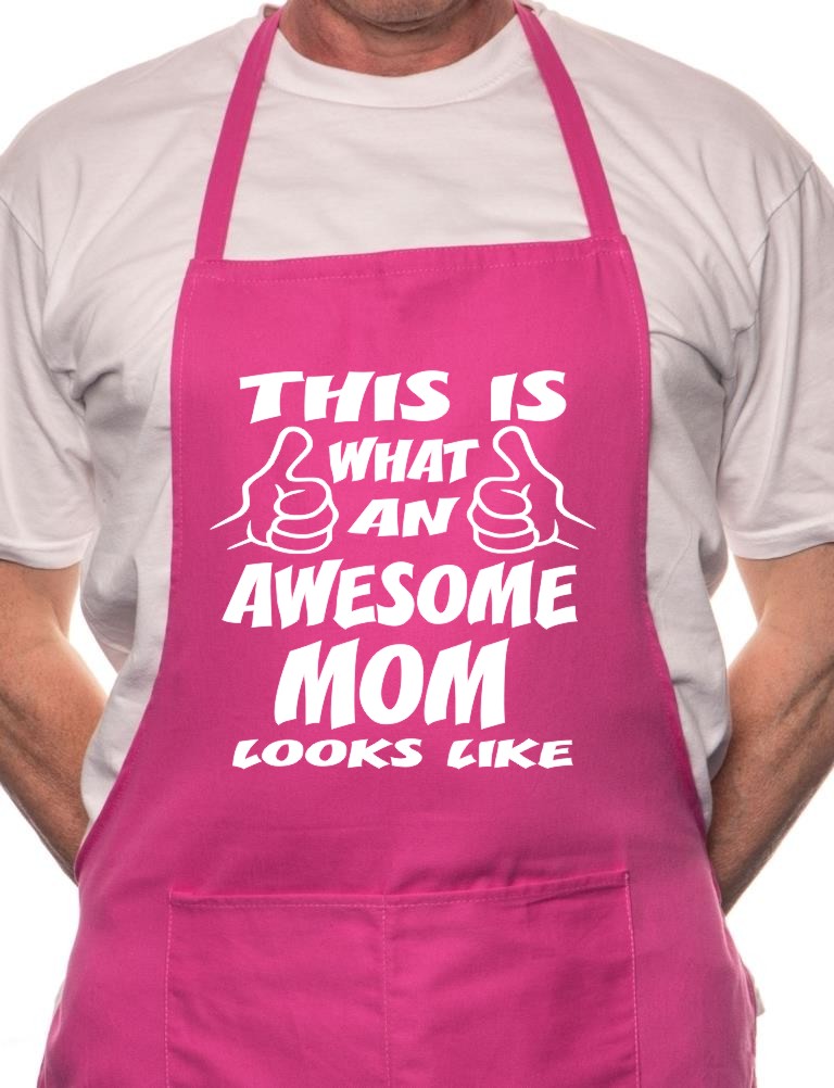 This Is What Awesome Mom BBQ Cooking Apron