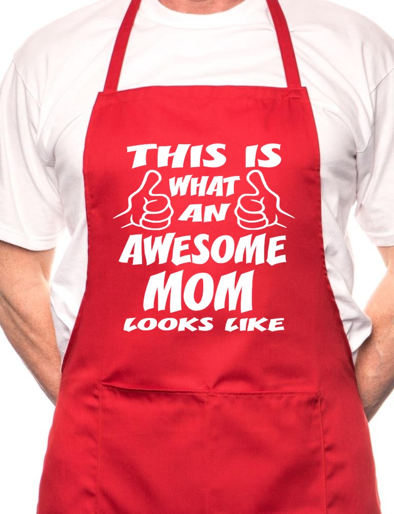 This Is What Awesome Mom BBQ Cooking Apron