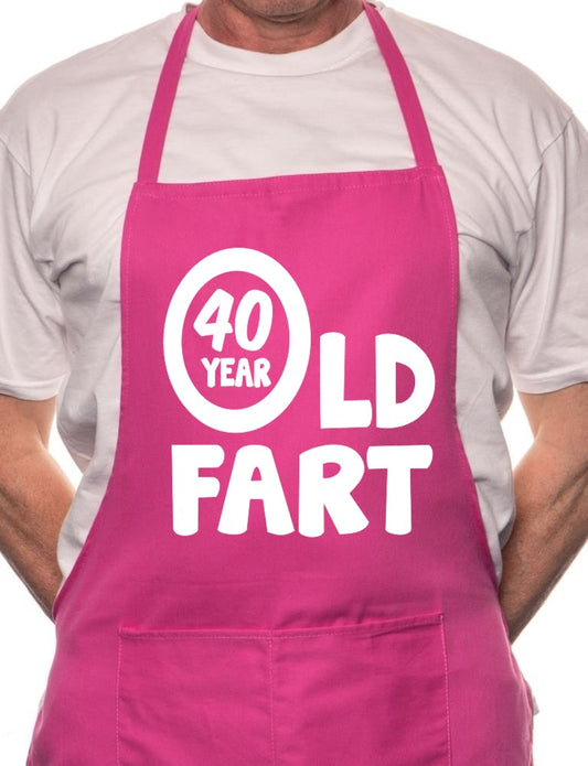 40 Year Old Fart Birthday BBQ Cooking Apron