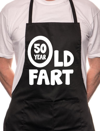 Adult 50 Year Old Fart Birthday BBQ Cooking Funny Novelty Apron