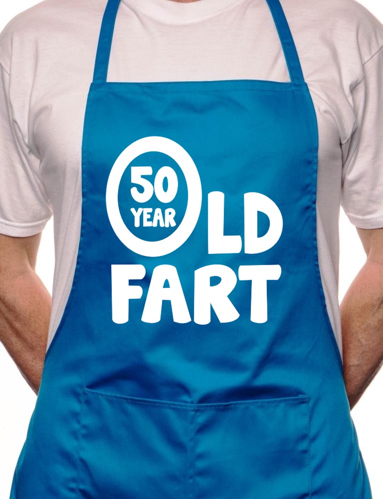 Adult 50 Year Old Fart Birthday BBQ Cooking Funny Novelty Apron