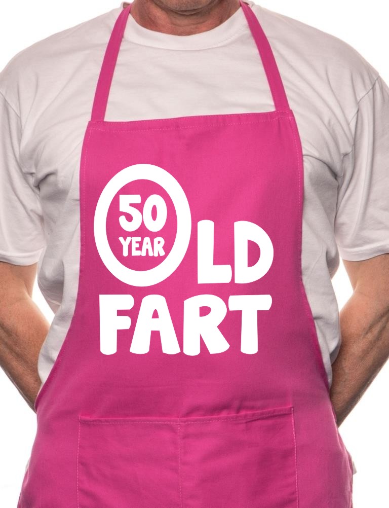 Adult 50 Year Old Fart Birthday BBQ Cooking Funny Novelty Apron