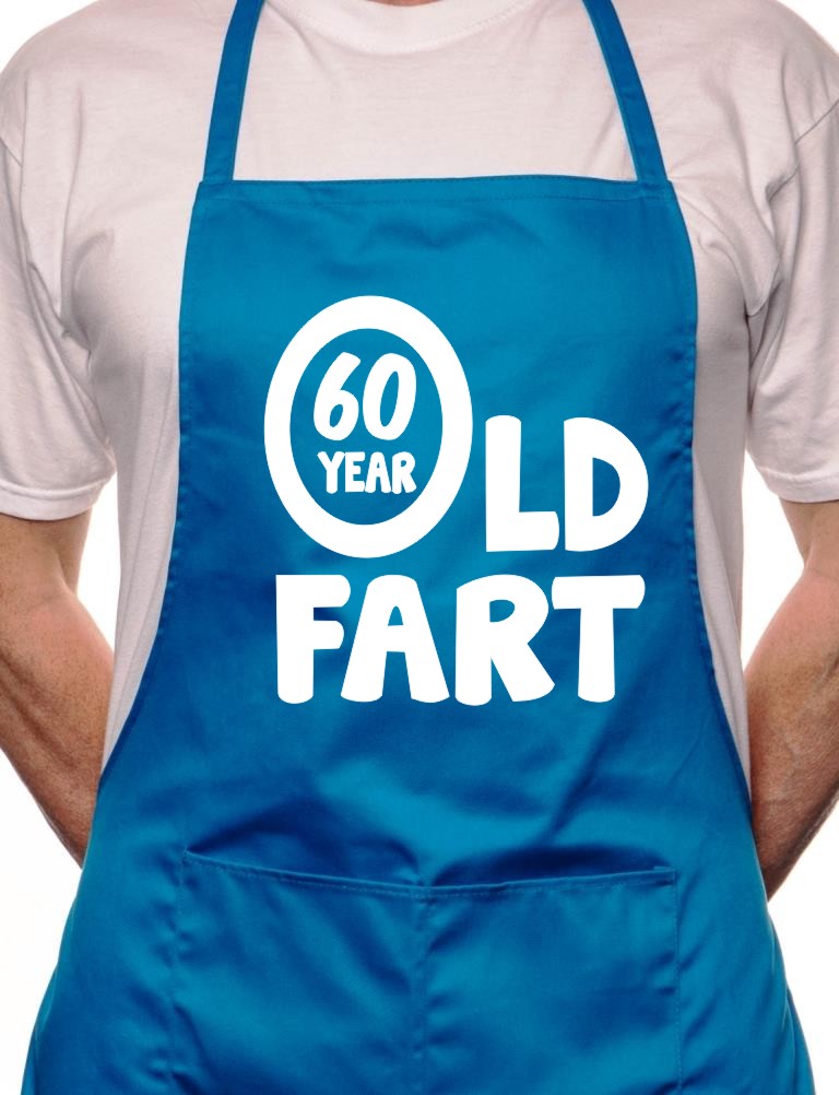 Adult 60 Year Old Fart Birthday BBQ Cooking Funny Novelty Apron