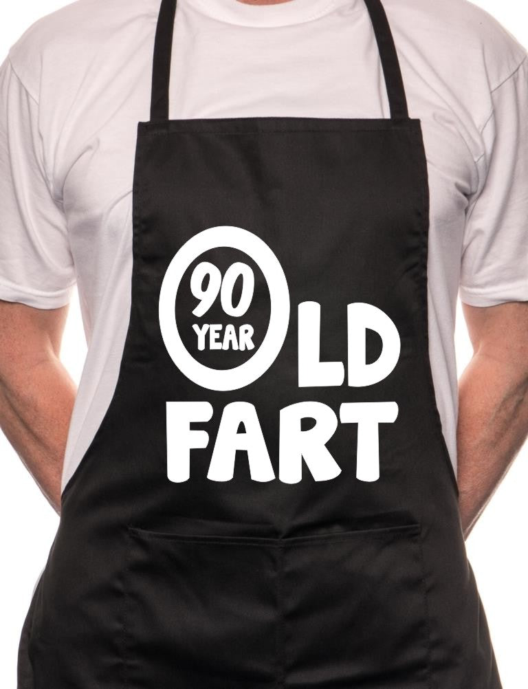 90 Year Old Fart Birthday BBQ Cooking Apron