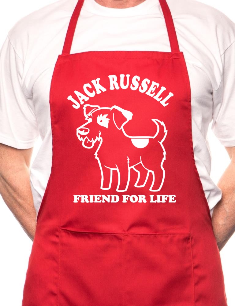 Jack Russell Dog Lover BBQ Cooking Apron