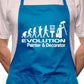 Adult Evolution Of Painter & Decorator BBQ Cooking Funny Novelty Apron