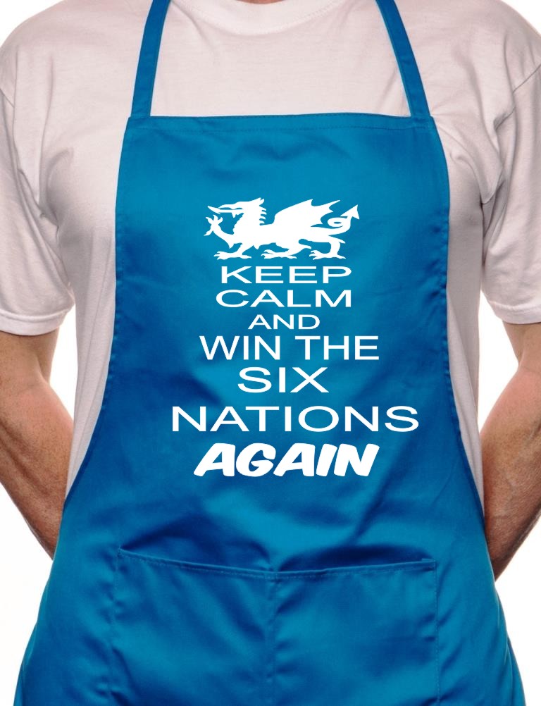 Adult Wales Win 6 Nations Rugby BBQ Cooking Funny Novelty Apron