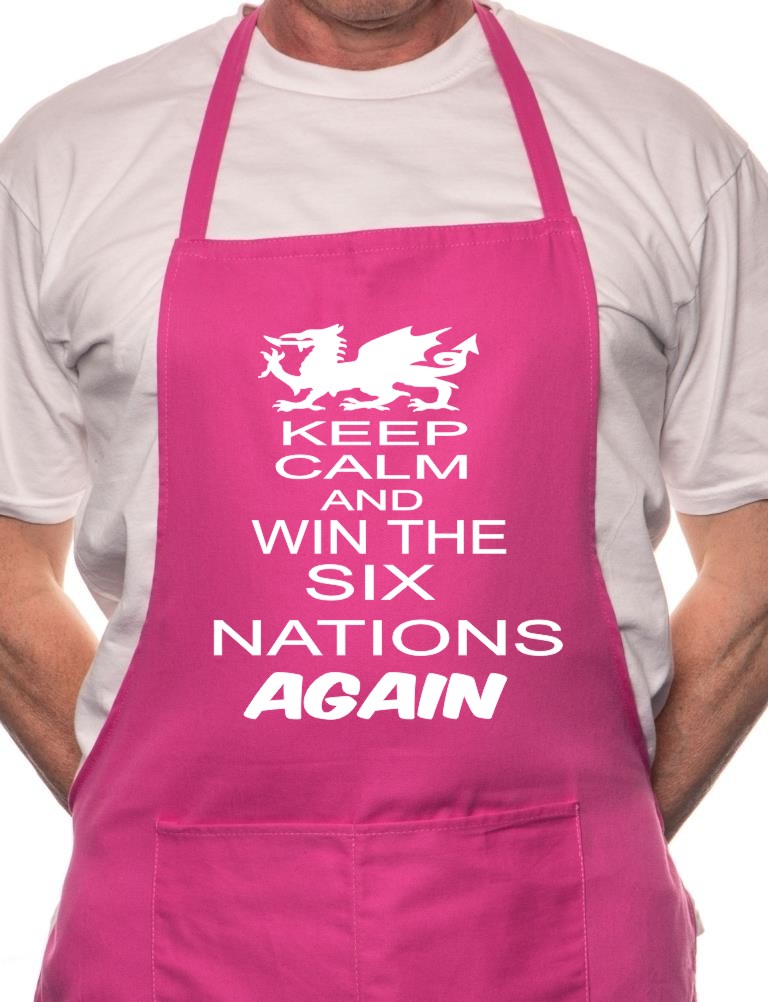 Adult Wales Win 6 Nations Rugby BBQ Cooking Funny Novelty Apron