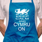 Adult Keep Calm and Cymru On BBQ Cooking Funny Novelty Apron