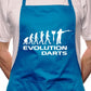 Adult Evolution Of Darts Dart Player Gift BBQ Cooking Funny Novelty Apron