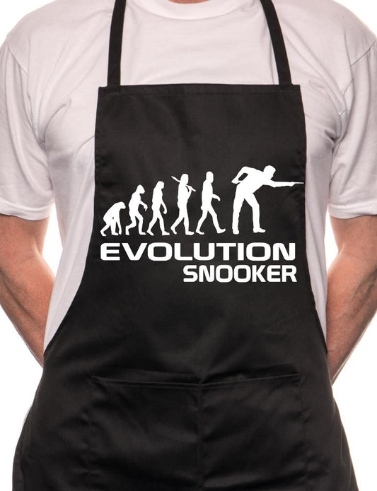 Evolution Of Snooker Player BBQ Cooking Apron