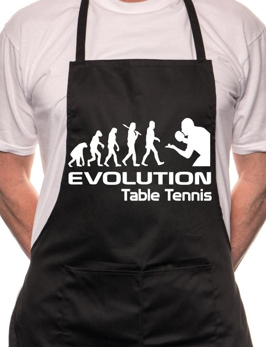 Adult Evolution Of Tennis BBQ Cooking Funny Novelty Apron