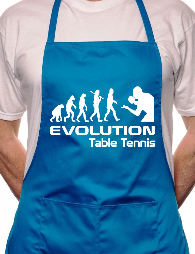 Adult Evolution Of Tennis BBQ Cooking Funny Novelty Apron