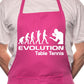 Adult Evolution Of Tennis BBQ Cooking Funny Novelty Apron