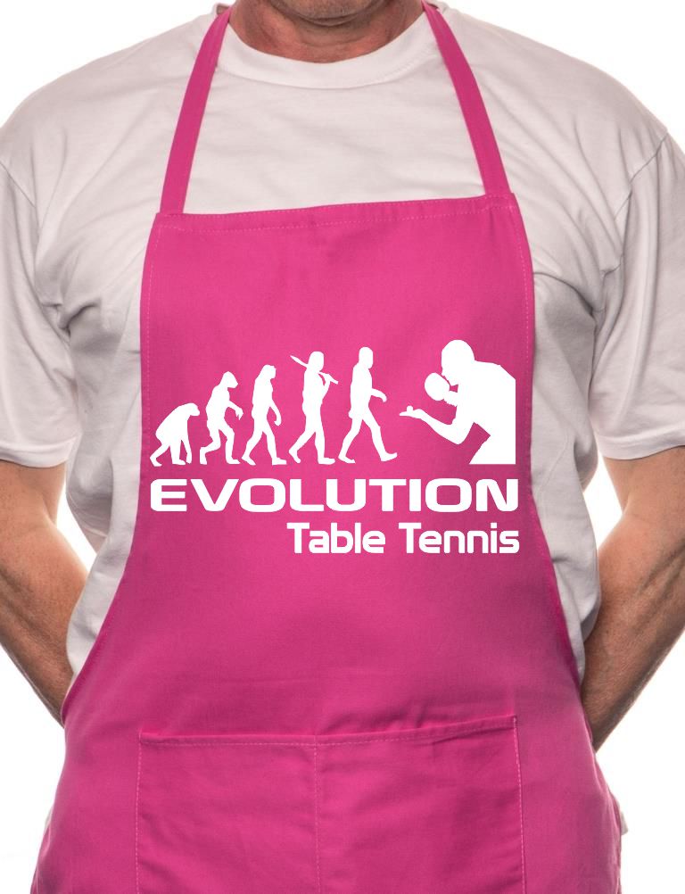 Adult Evolution Of Tennis BBQ Cooking Funny Novelty Apron