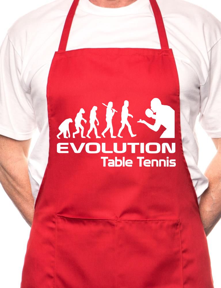 Adult Evolution Of Tennis BBQ Cooking Funny Novelty Apron