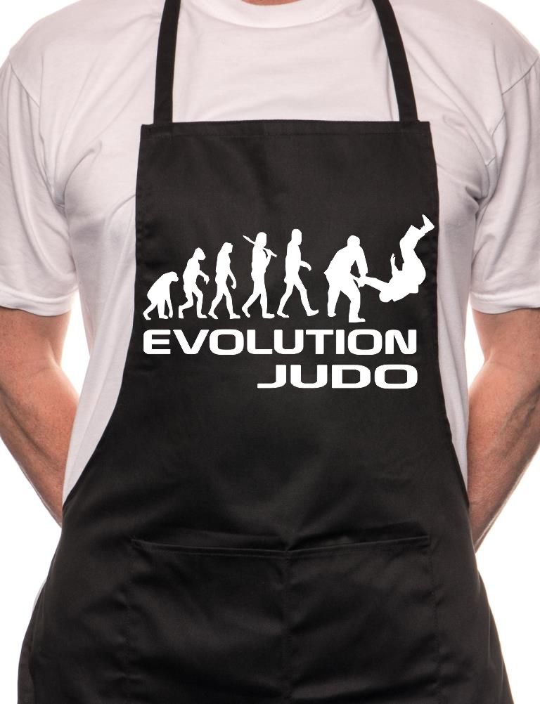 Evolution Of Judo Martial Arts BBQ Cooking Apron