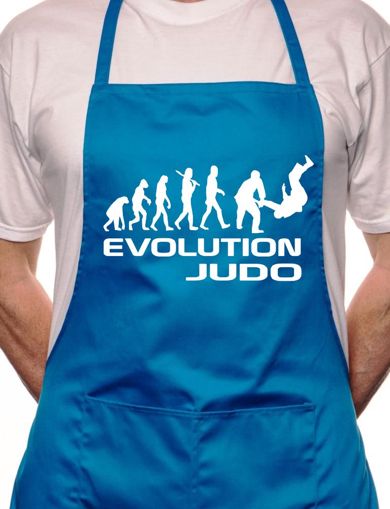 Evolution Of Judo Martial Arts BBQ Cooking Apron