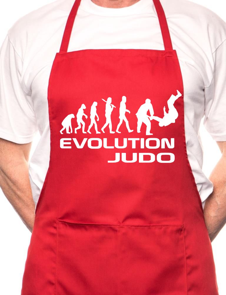 Evolution Of Judo Martial Arts BBQ Cooking Apron