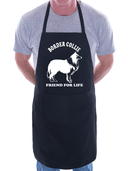 Adult Border Collie Dog Lover BBQ Cooking Funny Novelty Apron