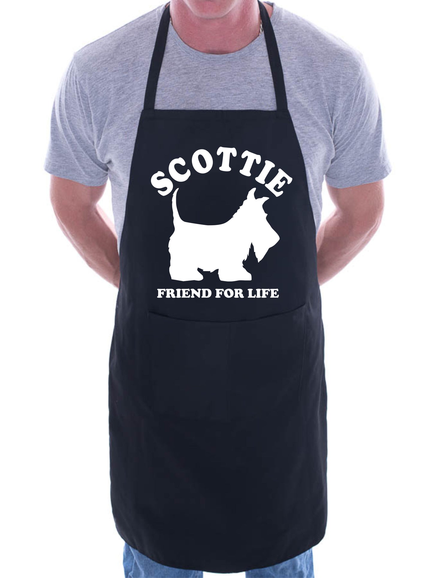 Adult Scottie Dog Lover BBQ Cooking Funny Novelty Apron