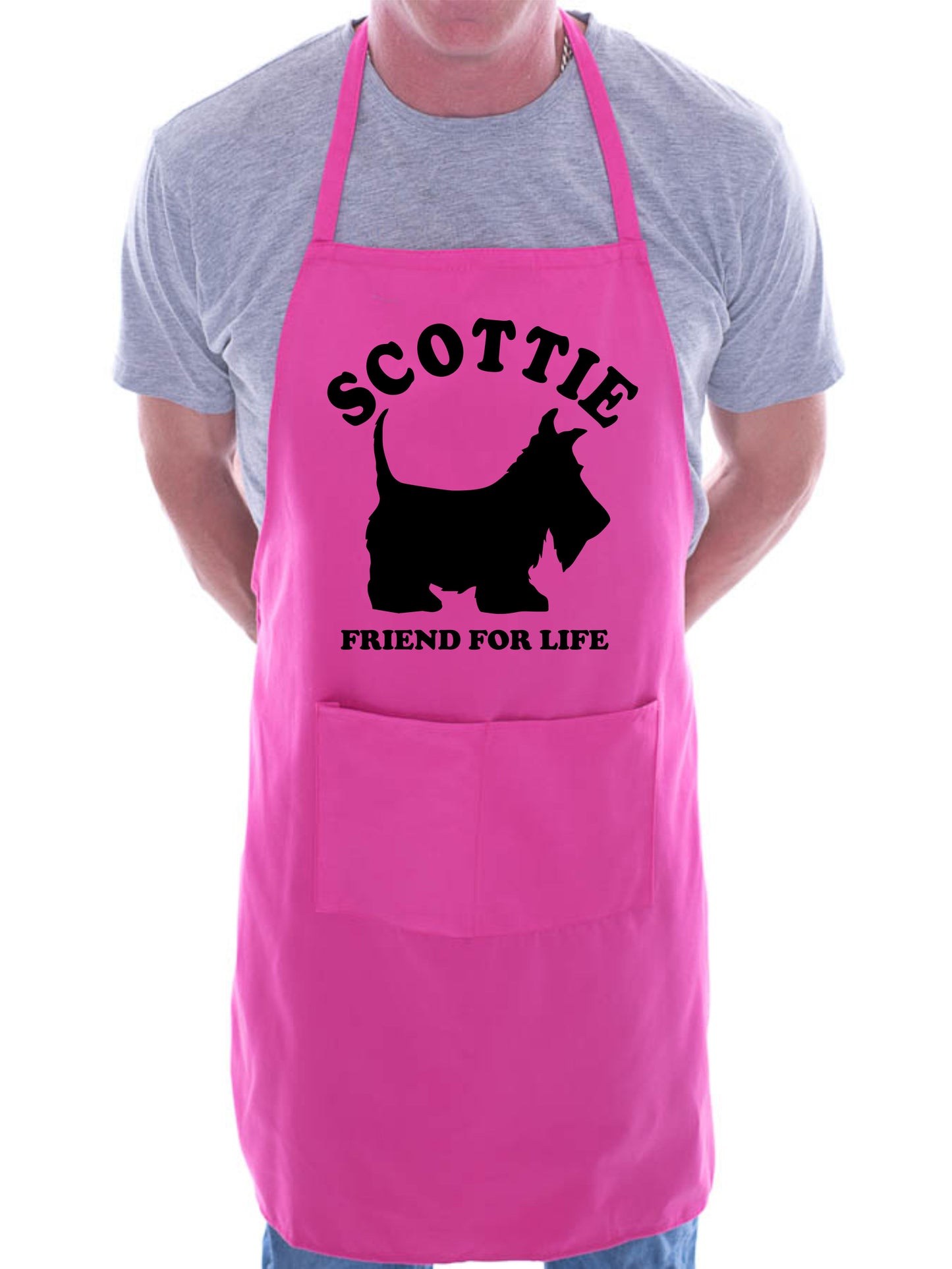 Adult Scottie Dog Lover BBQ Cooking Funny Novelty Apron