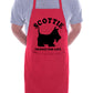 Adult Scottie Dog Lover BBQ Cooking Funny Novelty Apron