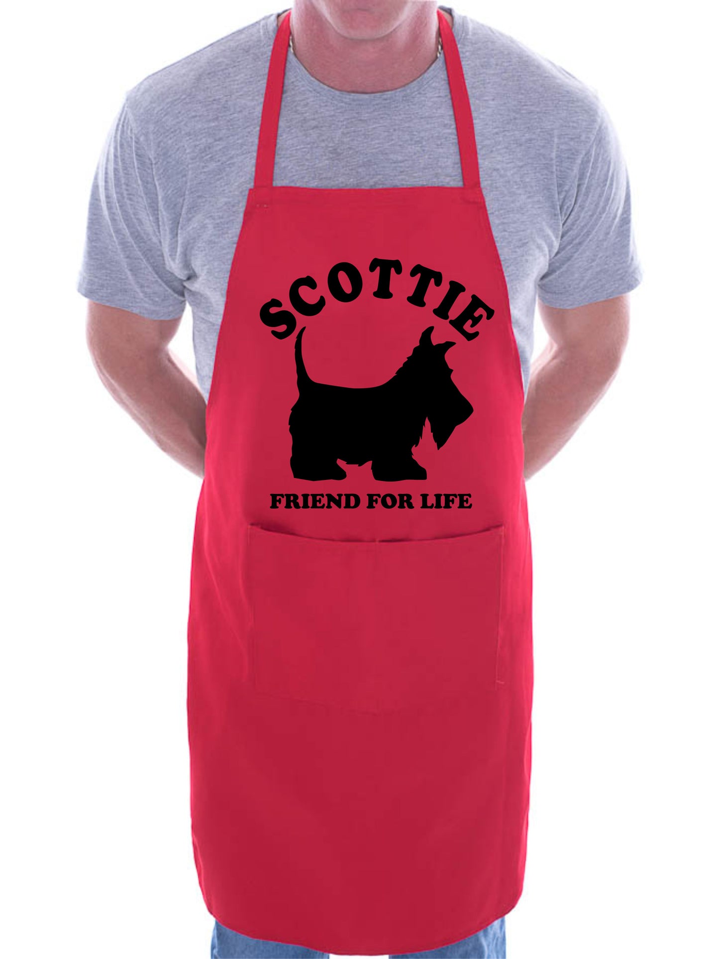 Adult Scottie Dog Lover BBQ Cooking Funny Novelty Apron