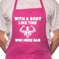 Adult With A Body Like This BBQ Cooking Funny Novelty Apron