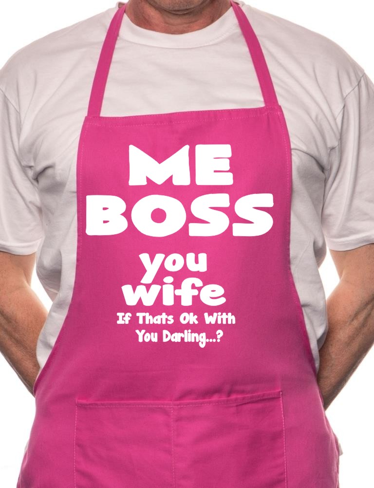 Me Boss You Wife BBQ Cooking Apron