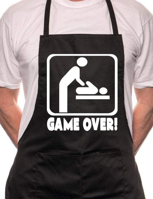 Game Over New Baby BBQ Cooking Apron