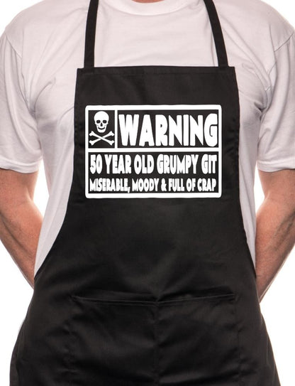 50 Year Old Git 50th Birthday BBQ Cooking Apron