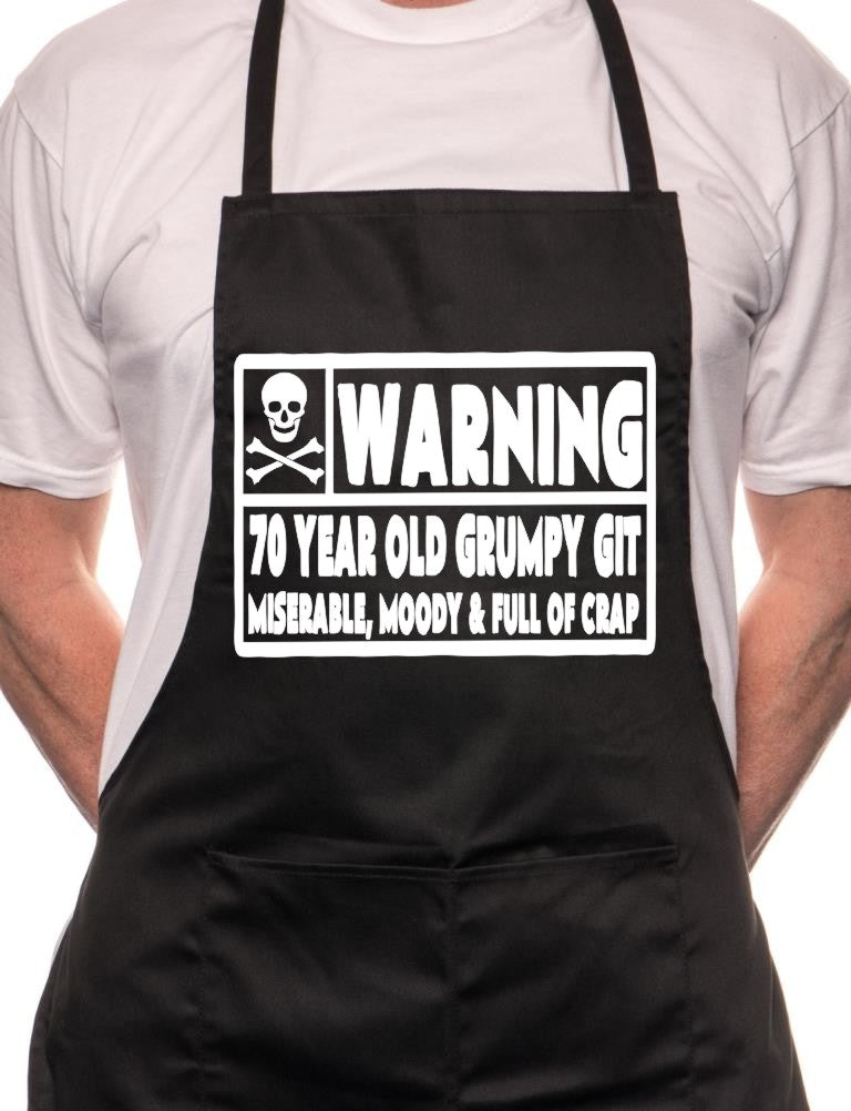 70 Year Old Git 70th Birthday BBQ Cooking Apron