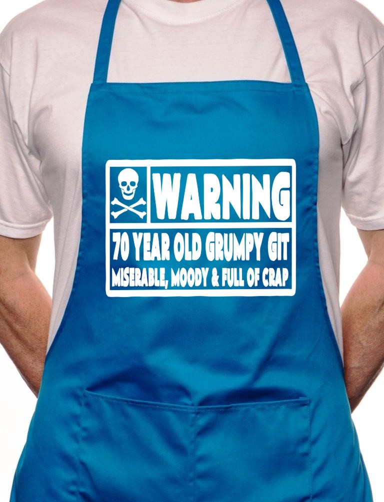 70 Year Old Git 70th Birthday BBQ Cooking Apron